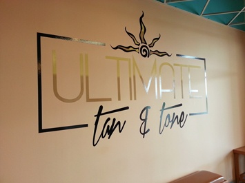 Picture of logo wall graphic