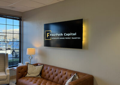 FourPath reception sign side view