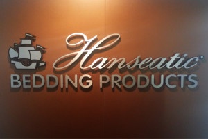 Picture of metal laminate wall sign made by Electremedia LLC.