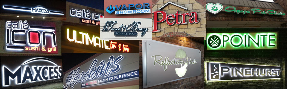 A collage of Electremedia signs.