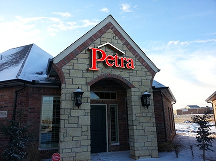 New Wall Sign for Petra Roofing