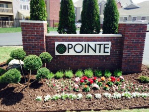 Monument sign for The Pointe by Electremedia Signs and Design.