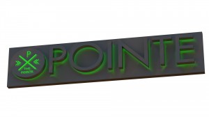 The Point MainID illustration of sign design and fab.