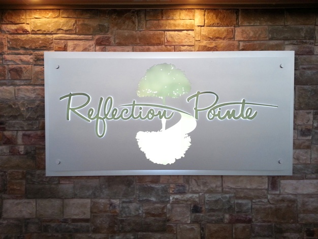 Custom Exterior Wall Sign for Funeral Home